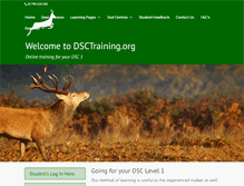 Tablet Screenshot of dsctraining.org